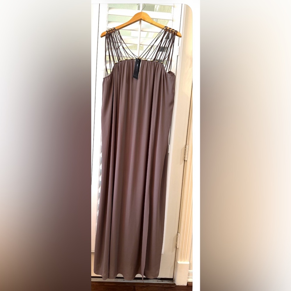 BCBGMaxAzria Soft Taupe Maxi dress